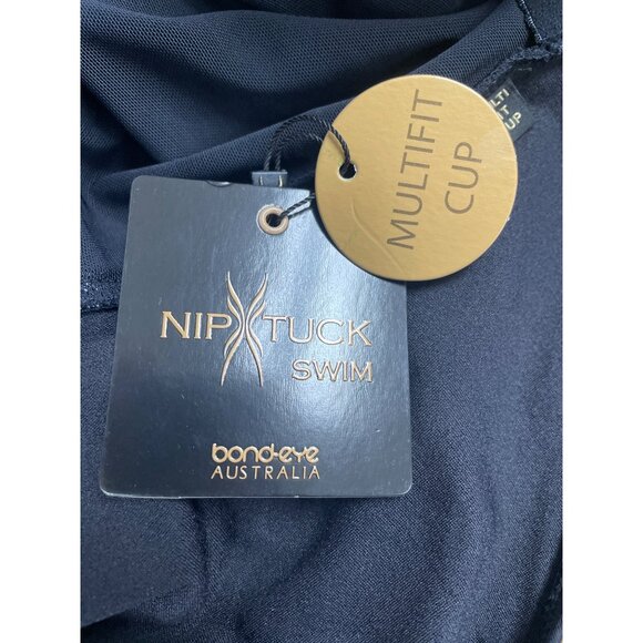 Niptuck Swim Women's Navy & White One-Piece Swimsuit Striped Size 16 - New - Picture 8 of 10